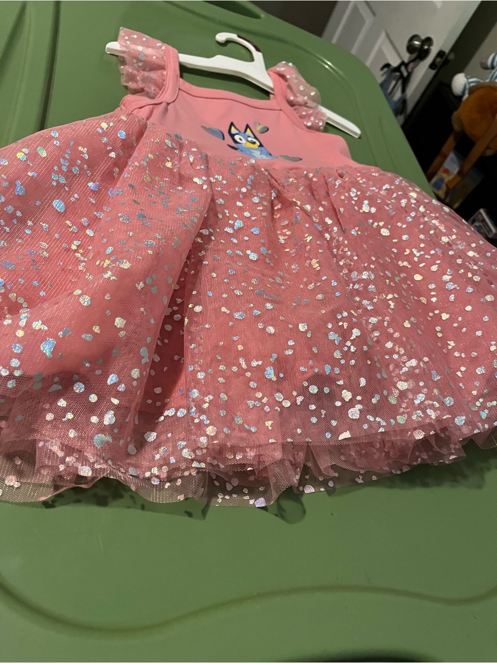 Girls Pink Sparkle Tulle Dress